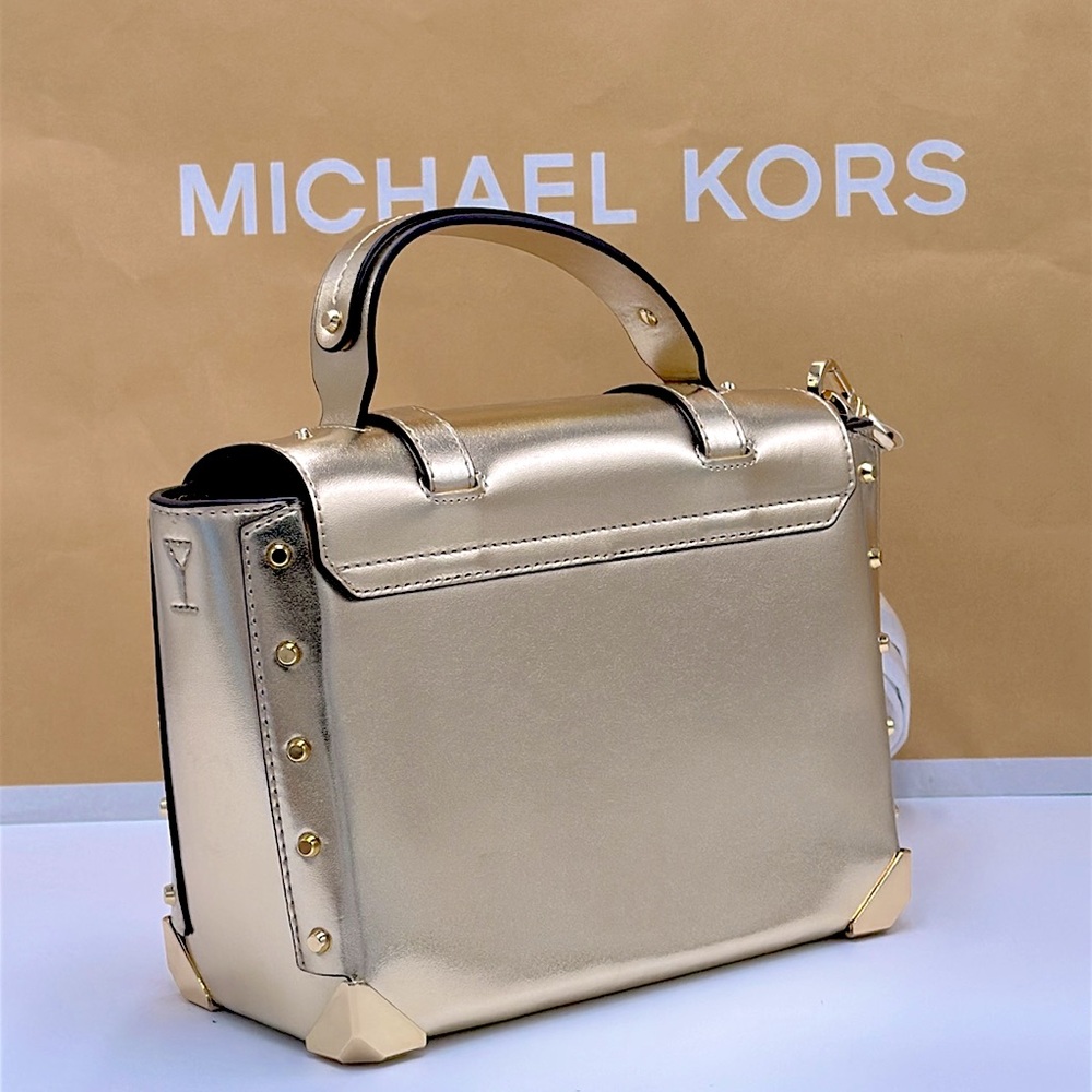 Michael Kors Manhattan Medium
Satchel Shoulder Crossbody bag MK
Pale Gold - Picture 12 of 14